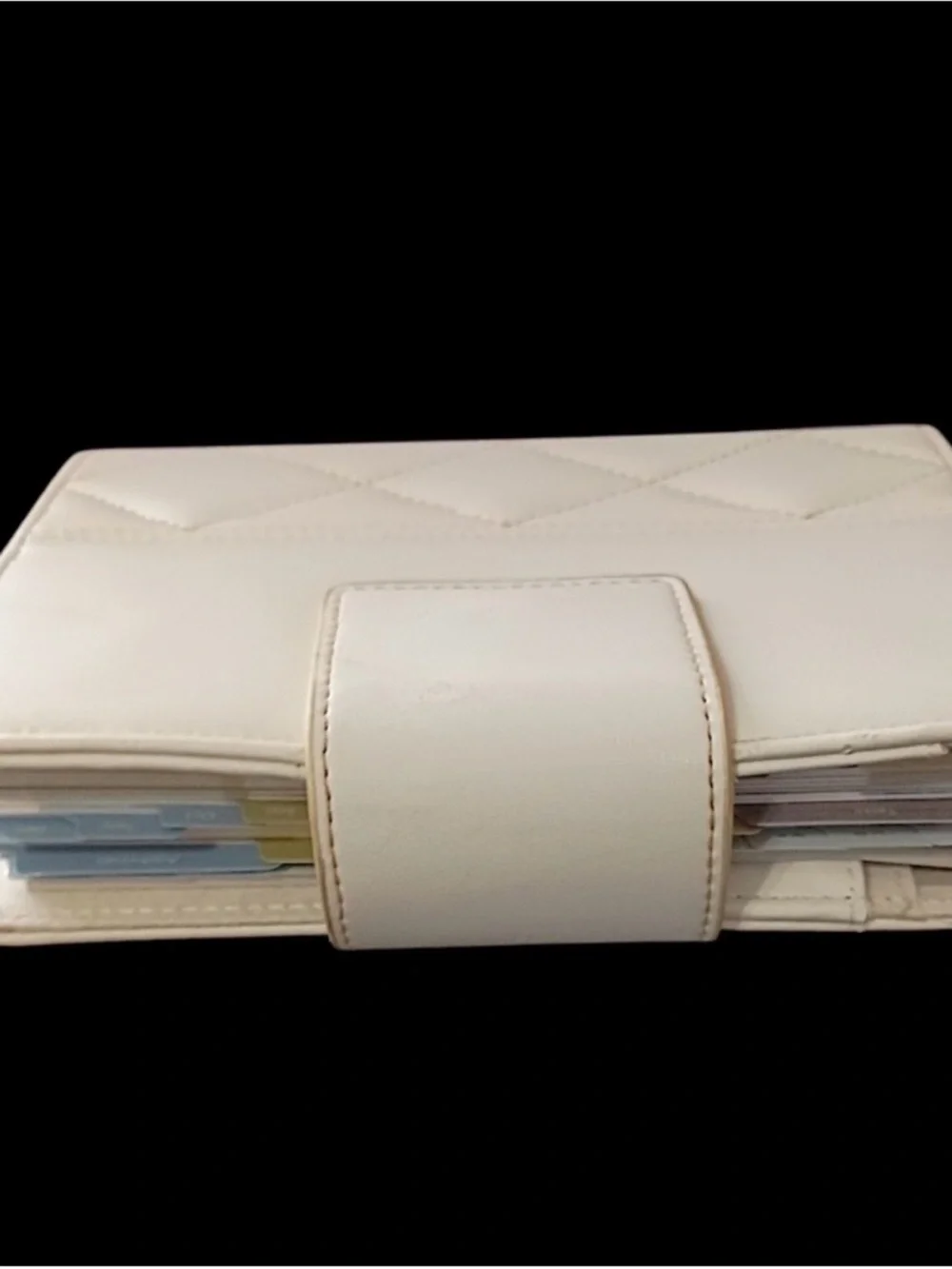Franklin Covey Cream Quilted Faux Leather Planner Cover